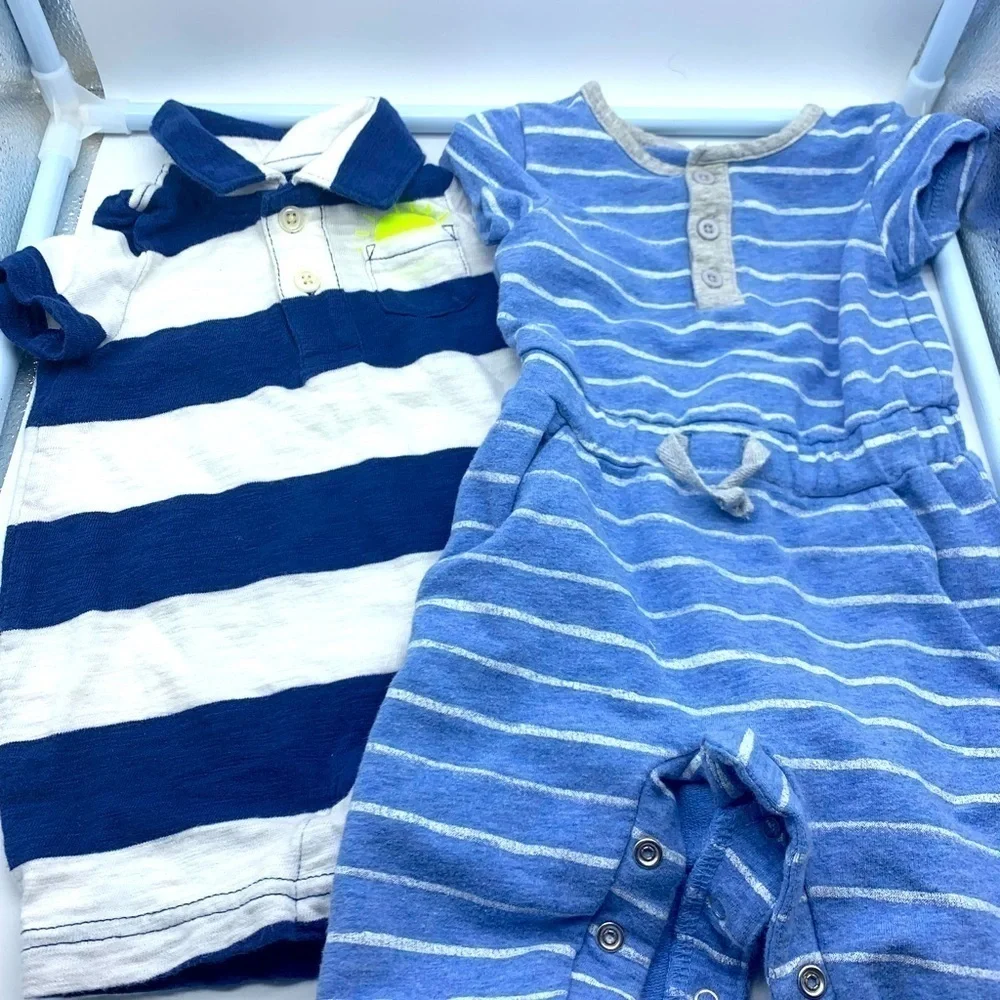 BABY Gap and Focus kids boys 0-3 mos romper bundle